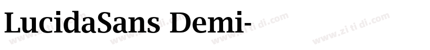 LucidaSans Demi字体转换